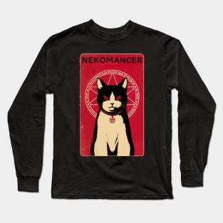 Spooky Nekomancer demon cat Long Sleeve T-Shirt